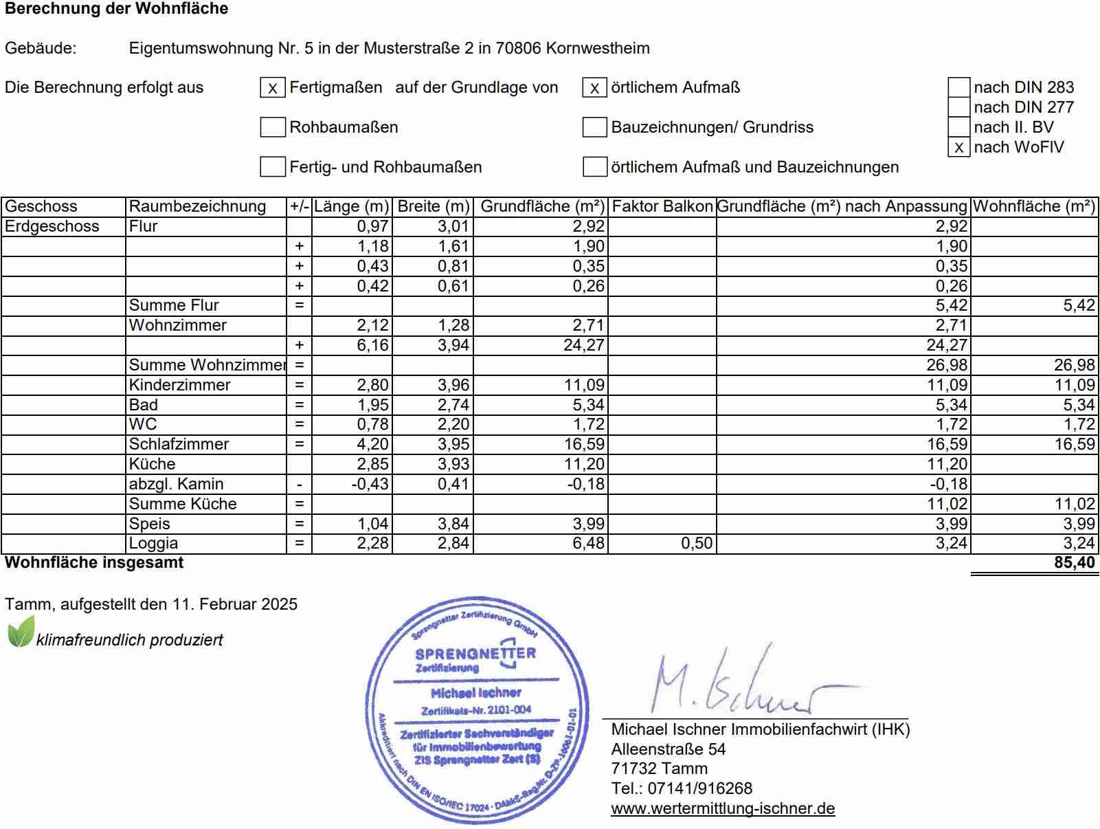 Wohnflächenberechnung Wohnflächenverordnung DIN 277